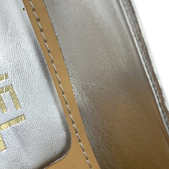 CHANEL CC logo loafers Size 37C Leather Silver - Picture 8 of 16